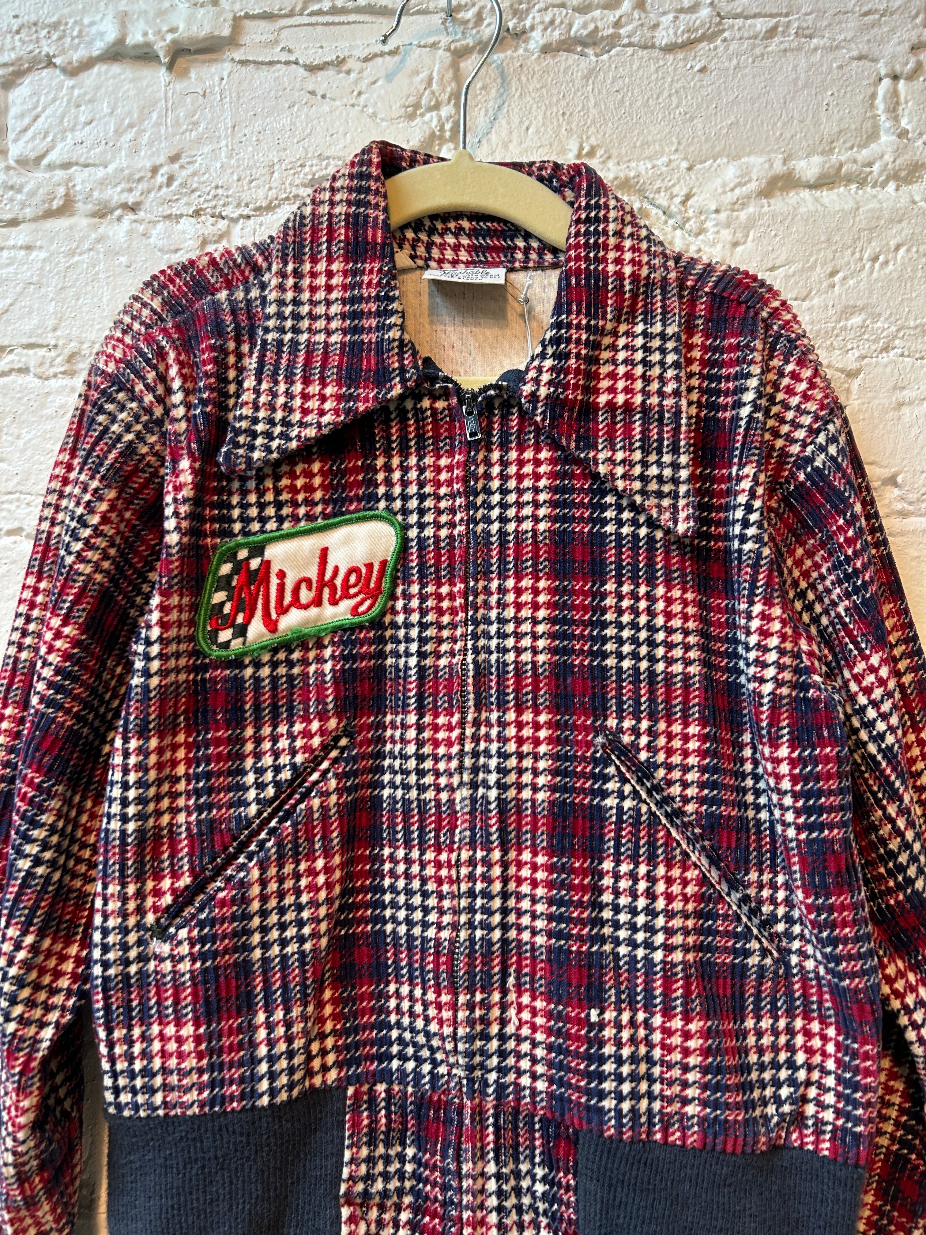 Vintage Billy the Kid Plaid Corduroy “Mickey” Jacket