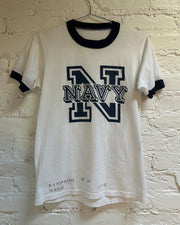 Vintage Navy Ringer Tee